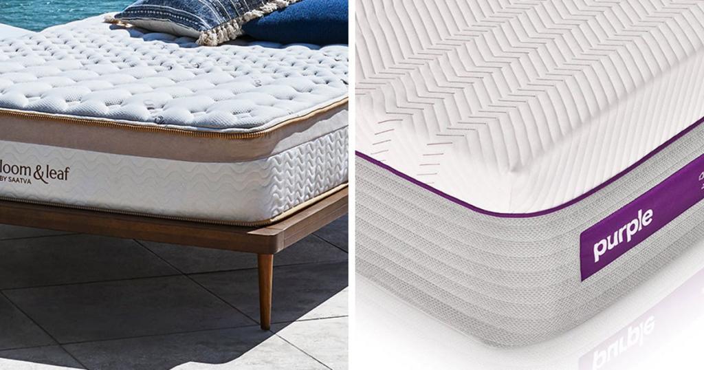 loom and leaf vs purple mattress