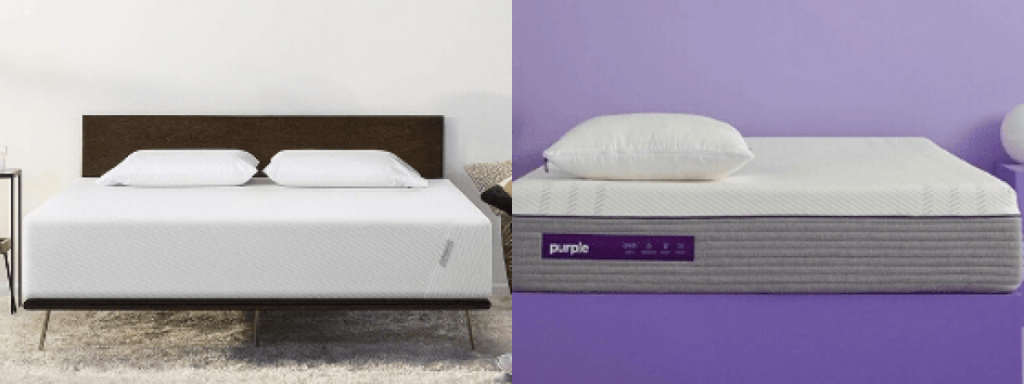 turf and needle mattress vs purple